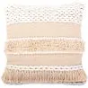 Buy Square Cotton Cushion in Boho Bali Style, cover + filling - Hecate White 60183
