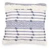 Buy Square Cotton Cushion in Boho Bali Style, cover + filling - Lana Blue 60186