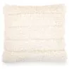 Buy Boho Bali Style Wool Cushion, cover + filling   - Agnes White 60190