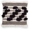 Buy Square Cotton Cushion in Boho Bali Style, cover + filling - Sabrina Grey 60193