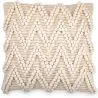 Buy Boho Bali Style Wool Cushion, cover + filling - Linava White 60198