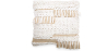 Buy Square Recycled yarn Cushion in Boho Bali Style, cover + filling - Christina White 60214 - in the EU