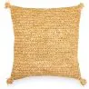 Buy Square Boho Bali Cushion, Raffia, cover + filling - Carmel Cream 60217