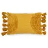 Buy Rectangular Cushion in Boho Bali Style, Cotton, cover + filling - Delia Yellow 60218