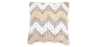 Buy Square Cotton Cushion in Boho Bali Style, cover + filling - Harriet Multicolour 60232 - in the EU