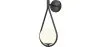 Black Wall Lamp - Globe Shade - Tear image 9