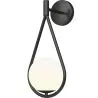 Buy Wall lamp in scandinavian style, glass - Tear Black 60240