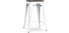 Buy Stylix Stool wooden - Metal - 60cm  White 99958354 in the Europe