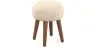 Round Stool Upholstered in Fabric - Boho Bali Style - Hiwal image 9