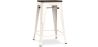 Buy Stylix Stool wooden - Metal - 60cm  Cream 99958354 at Privatefloor