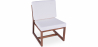 Buy Wooden Lounge Chair - Boho Bali Style Design Chair - Glan White 60299 - in the EU