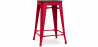 Buy Stylix Stool wooden - Metal - 60cm  Red 99958354 - prices