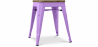Buy Stylix Stool wooden - Metal - 45 cm Light Purple 58350 in the Europe
