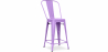 Buy Stylix square bar stool with backrest - 60cm Light Purple 58410 at Privatefloor