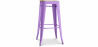 Buy Stylix stool  - Metal and Light Wood - 76cm  Light Purple 59704 in the Europe