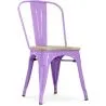 Buy Stylix Chair - Metal and Light Wood  Light Purple 59707