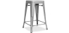 Buy Bar Stool - Industrial Design - Matte Steel - 60cm - New edition - Stylix Steel 60324 with a guarantee