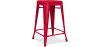 Buy Bar Stool - Industrial Design - Matte Steel - 60cm - New edition - Stylix Red 60324 - in the EU