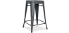 Buy Bar Stool - Industrial Design - Matte Steel - 60cm - New edition - Stylix Dark grey 60324 in the Europe