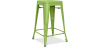 Buy Bar Stool - Industrial Design - Matte Steel - 60cm - New edition - Stylix Light green 60324 with a guarantee