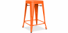 Buy Bar Stool - Industrial Design - Matte Steel - 60cm - New edition - Stylix Orange 60324 - in the EU