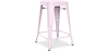 Buy Bar Stool - Industrial Design - Matte Steel - 60cm - New edition - Stylix Pastel pink 60324 Home delivery