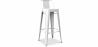 Buy Bar Stool with Backrest - Industrial Design - 76cm - New Edition - Stylix White 60325 - in the EU