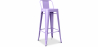 Buy Bar Stool with Backrest - Industrial Design - 76cm - New Edition - Stylix Pastel purple 60325 in the Europe