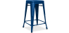 Buy Bar Stool - Industrial Design - Matte Steel - 60cm - New edition - Stylix Dark blue 60324 at Privatefloor