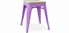 Buy Stylix stool - Metal and Light Wood  - 45cm Light Purple 59692 in the Europe