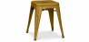 Buy Stool Stylix Industrial Design Metal - 45 cm - New Edition Gold 60139 - prices