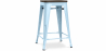 Buy Stylix Stool wooden - Metal - 60cm  Light blue 99958354 at Privatefloor
