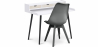 Buy Office Desk Table Wooden Design Scandinavian Style Thora + Premium Denisse Scandinavian Design chair with cushion Dark grey 60114 home delivery