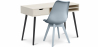 Buy Office Desk Table Wooden Design Scandinavian Style Beckett + Premium Denisse Scandinavian Design chair with cushion Light grey 60115 in the Europe