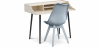 Buy Office Desk Table Wooden Design Scandinavian Style Torkel + Premium Denisse Scandinavian Design chair with cushion Light grey 60116 Home delivery