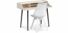 Buy Wooden Desk Set - Scandinavian Design - Torkel + Dining Chair - Scandinavian Design - Denisse White 60116 - in the EU