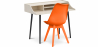 Buy Office Desk Table Wooden Design Scandinavian Style Torkel + Premium Denisse Scandinavian Design chair with cushion Orange 60116 - prices