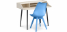 Buy Office Desk Table Wooden Design Scandinavian Style Torkel + Premium Denisse Scandinavian Design chair with cushion Light blue 60116 - in the EU