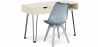 Buy Wooden Desk Set - Scandinavian Design - Andor + Dining Chair - Scandinavian Design - Denisse Light grey 60117 in the Europe