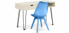 Buy Wooden Desk Set - Scandinavian Design - Andor + Dining Chair - Scandinavian Design - Denisse Light blue 60117 - prices