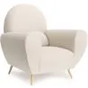 Buy Upholstered boucle ​armchair in white - Belise White 60329