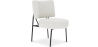 Buy Armchair Upholstered in Bouclé Fabric - Jerna White 60337 - in the EU