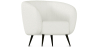 Buy Armchair with Armrests - Upholstered in Boucle Fabric - Nuba White 60338 - in the EU