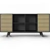 Buy Natural Wood Sideboard - Vintage Design - Black - Edan Black 60362