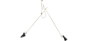 Buy Flex Ceiling Lamp - Pendant Lamp - 2 Arms - Pats Gold 60388 - in the EU