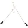 Buy Pendant lamp with 2 adjustable arms in modern style - Pats Gold 60388