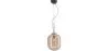 Buy Glass pendant light in modern design, metal and glass - Grau - small Amber 60401