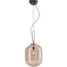 Buy Glass pendant light in modern design, metal and glass - Grau - small Amber 60401
