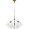 Buy Pendant lamp, globe chandelier in modern design, 12 glass globes - Glaub White 60404