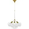 Buy Pendant lamp, globe chandelier in modern design, 9 glass globes - Glaub White 60405
